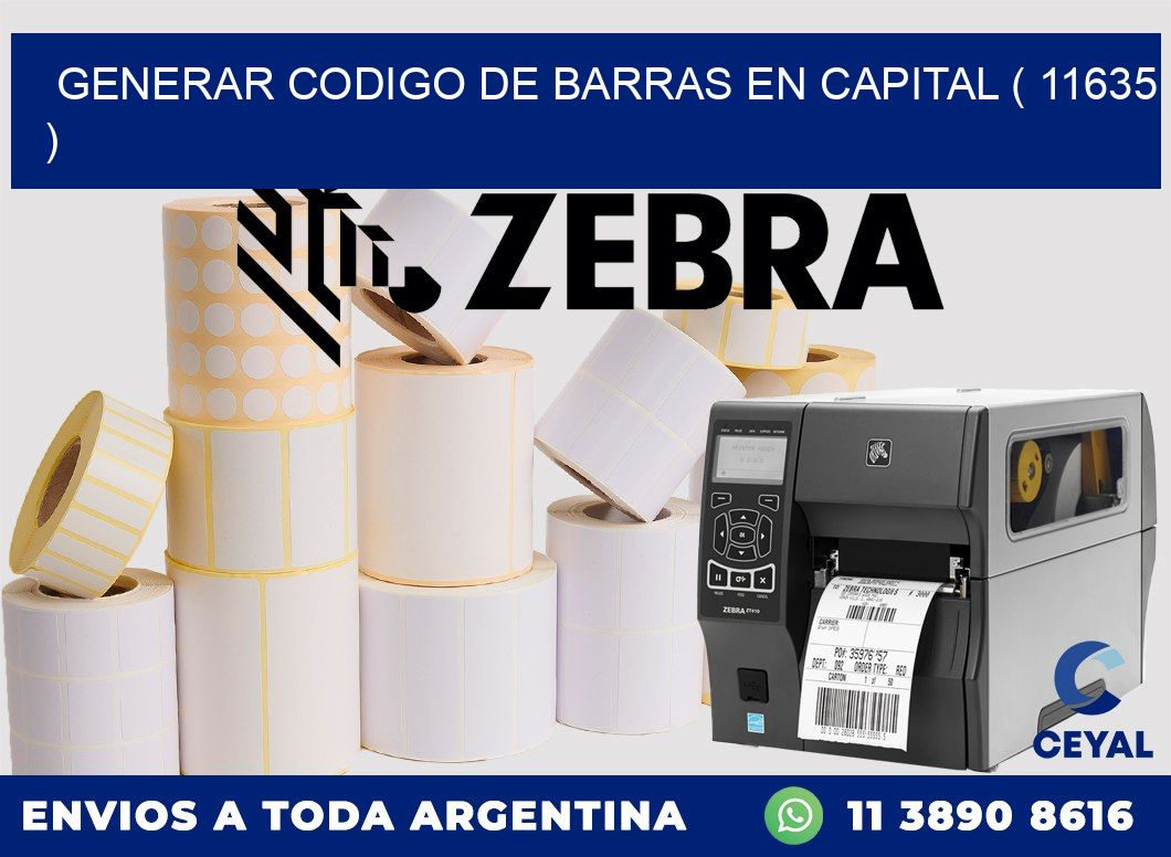 GENERAR CODIGO DE BARRAS EN CAPITAL ( 11635 )