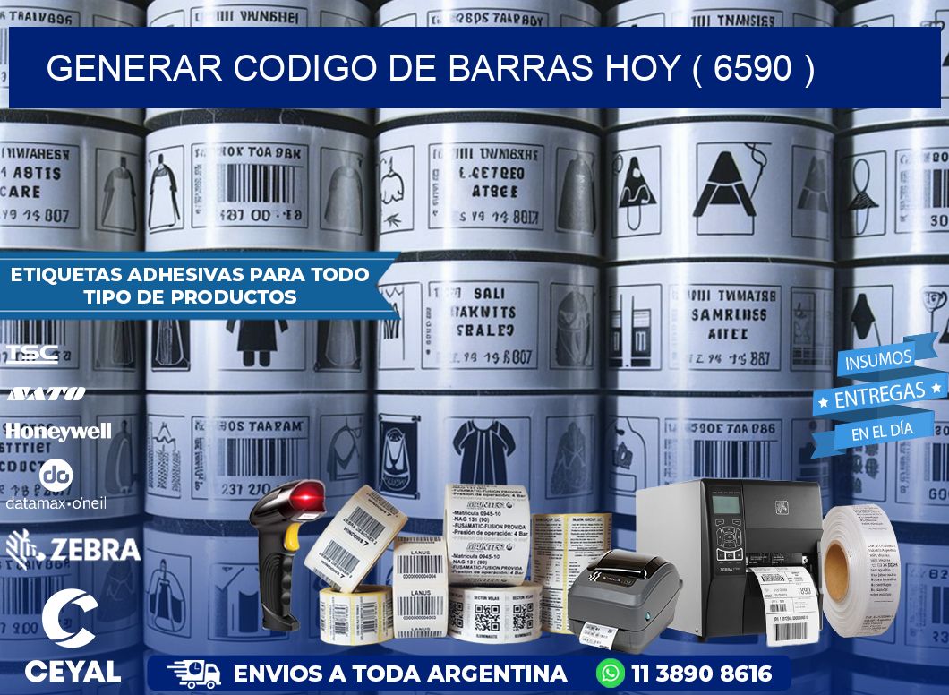 GENERAR CODIGO DE BARRAS HOY ( 6590 )