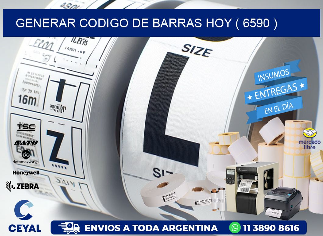 GENERAR CODIGO DE BARRAS HOY ( 6590 )