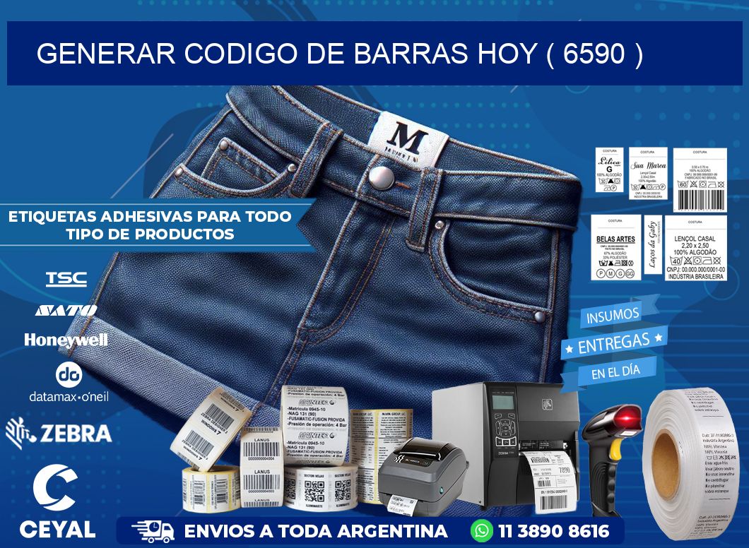 GENERAR CODIGO DE BARRAS HOY ( 6590 )