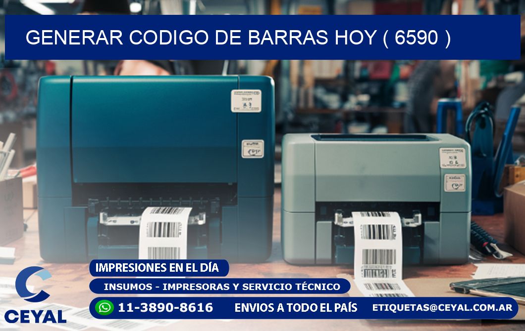 GENERAR CODIGO DE BARRAS HOY ( 6590 )