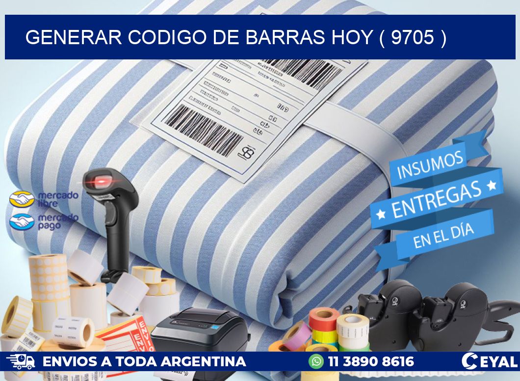 GENERAR CODIGO DE BARRAS HOY ( 9705 )