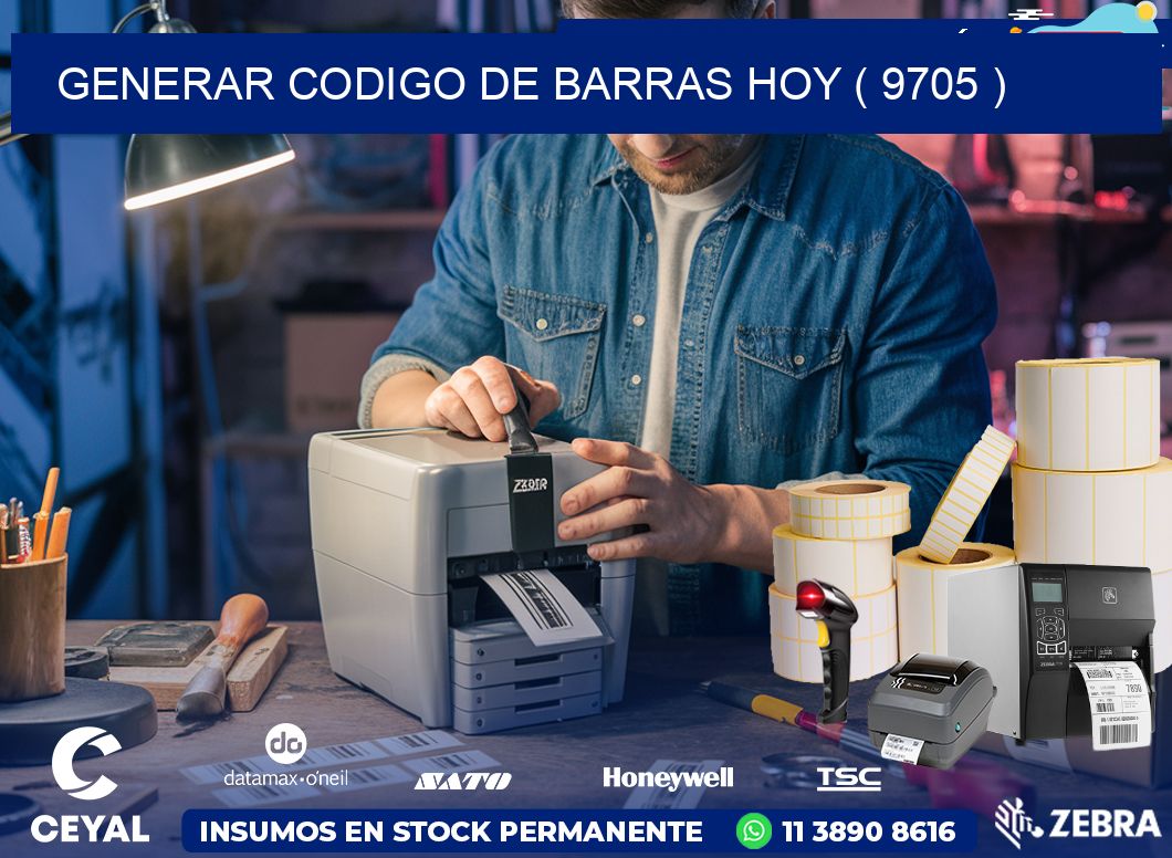 GENERAR CODIGO DE BARRAS HOY ( 9705 )