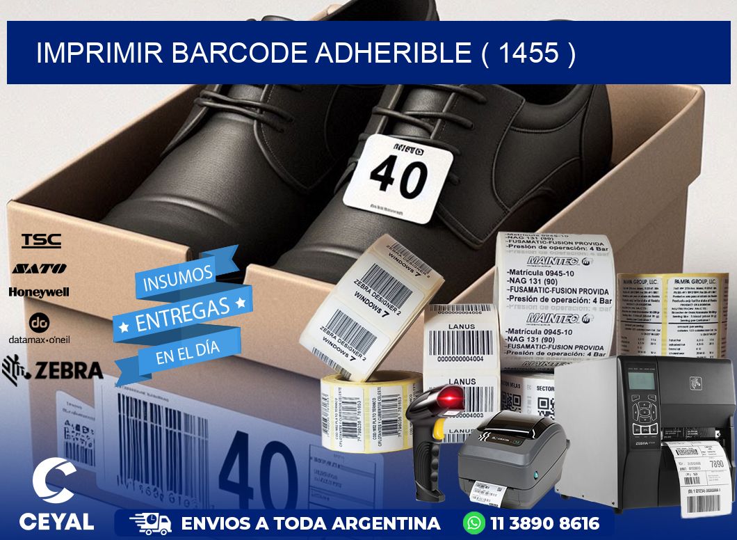 IMPRIMIR BARCODE ADHERIBLE ( 1455 )