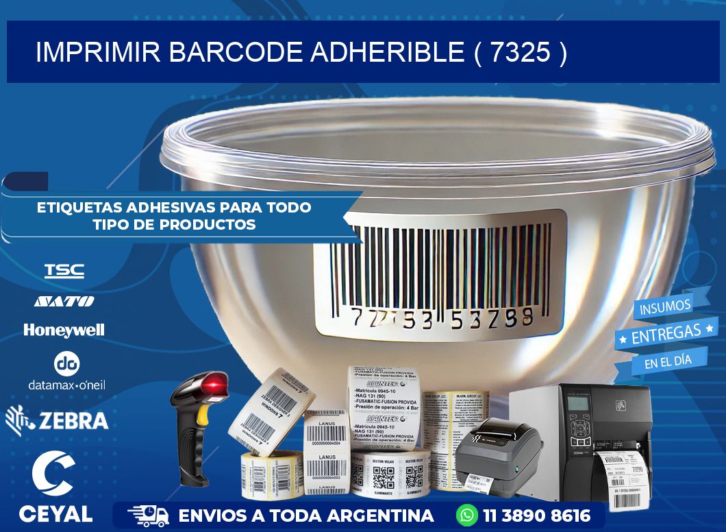IMPRIMIR BARCODE ADHERIBLE ( 7325 )