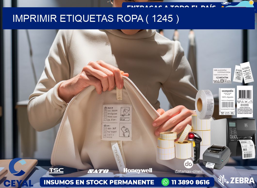 IMPRIMIR ETIQUETAS ROPA ( 1245 )