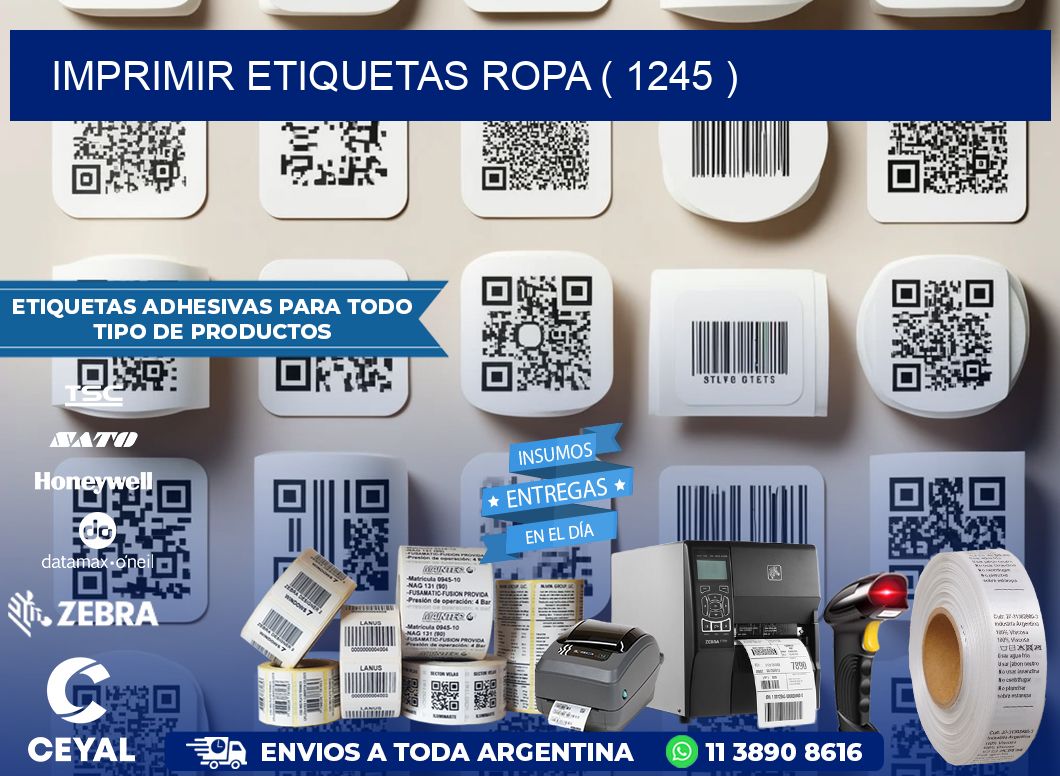 IMPRIMIR ETIQUETAS ROPA ( 1245 )