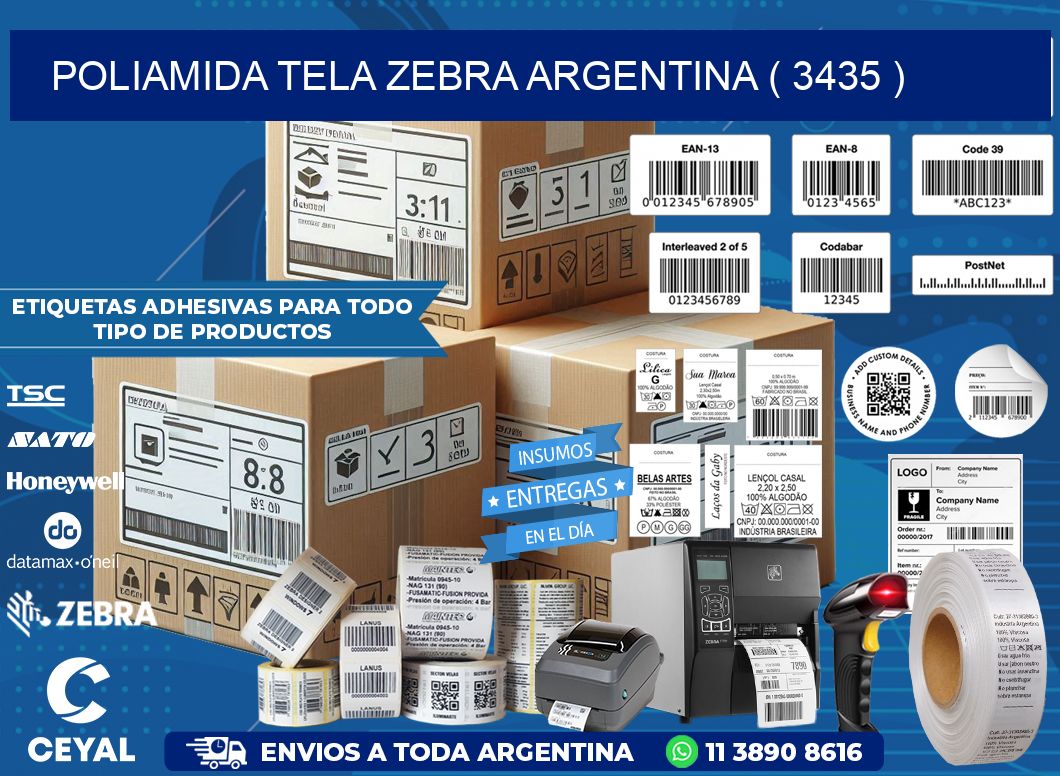 POLIAMIDA TELA ZEBRA ARGENTINA ( 3435 )