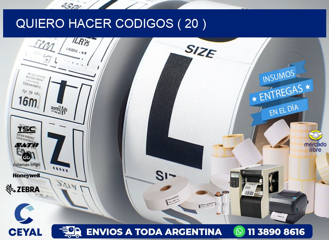 QUIERO HACER CODIGOS ( 20 )