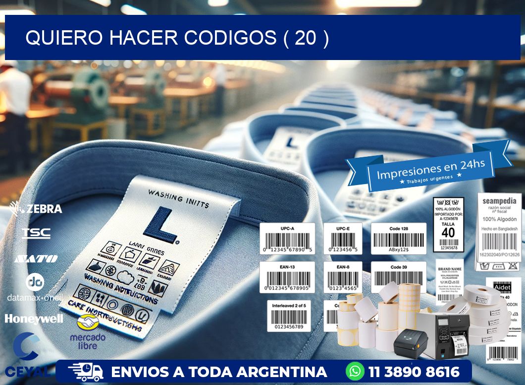 QUIERO HACER CODIGOS ( 20 )