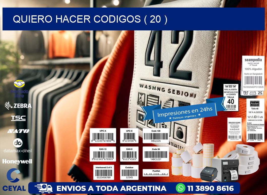 QUIERO HACER CODIGOS ( 20 )
