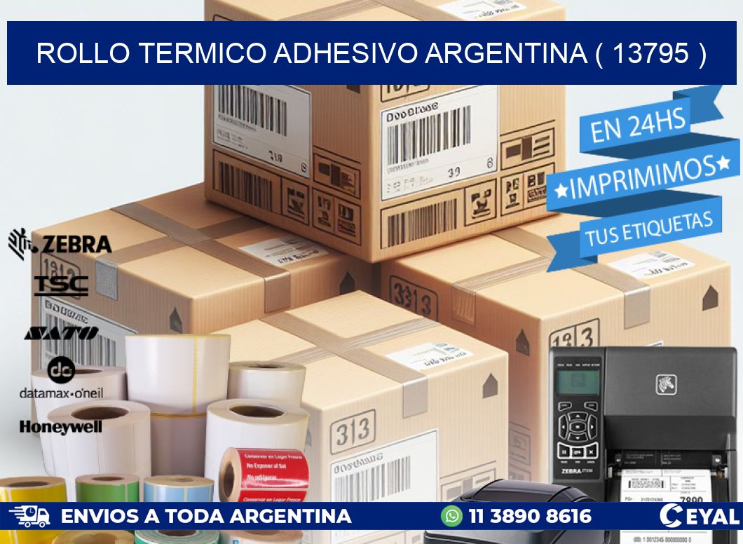 ROLLO TERMICO ADHESIVO ARGENTINA ( 13795 )
