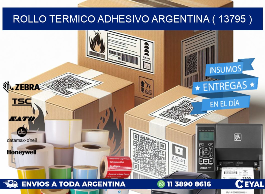 ROLLO TERMICO ADHESIVO ARGENTINA ( 13795 )