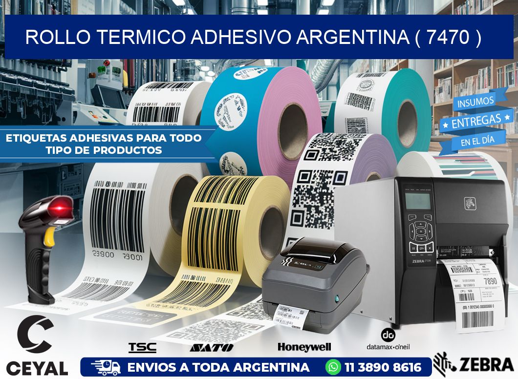 ROLLO TERMICO ADHESIVO ARGENTINA ( 7470 )