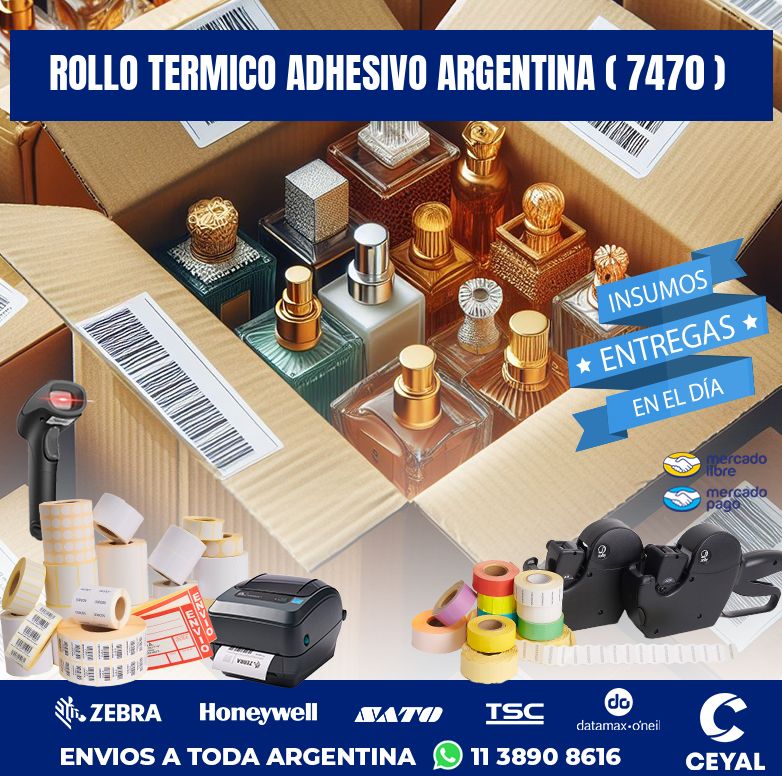 ROLLO TERMICO ADHESIVO ARGENTINA ( 7470 )