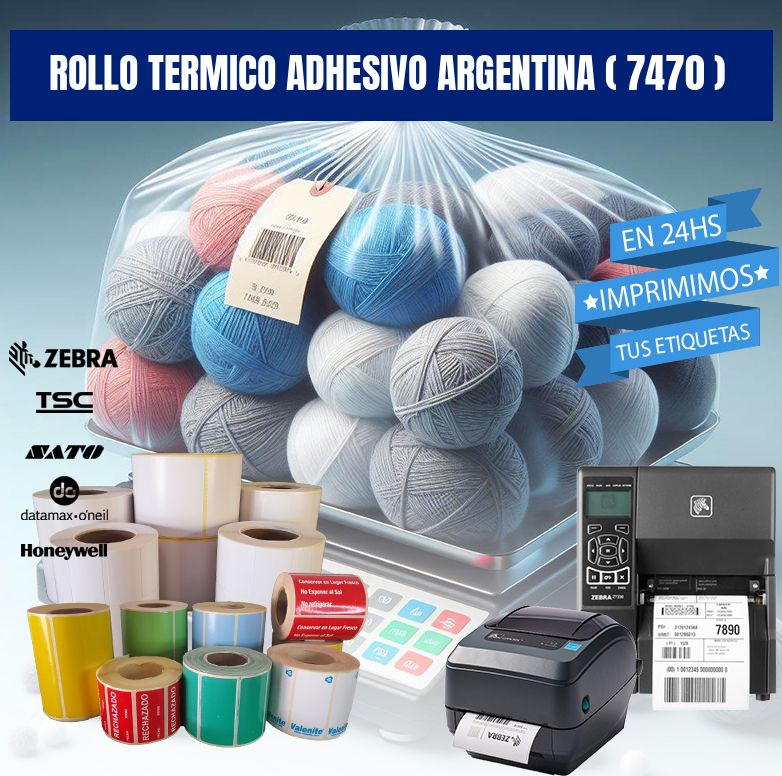 ROLLO TERMICO ADHESIVO ARGENTINA ( 7470 )