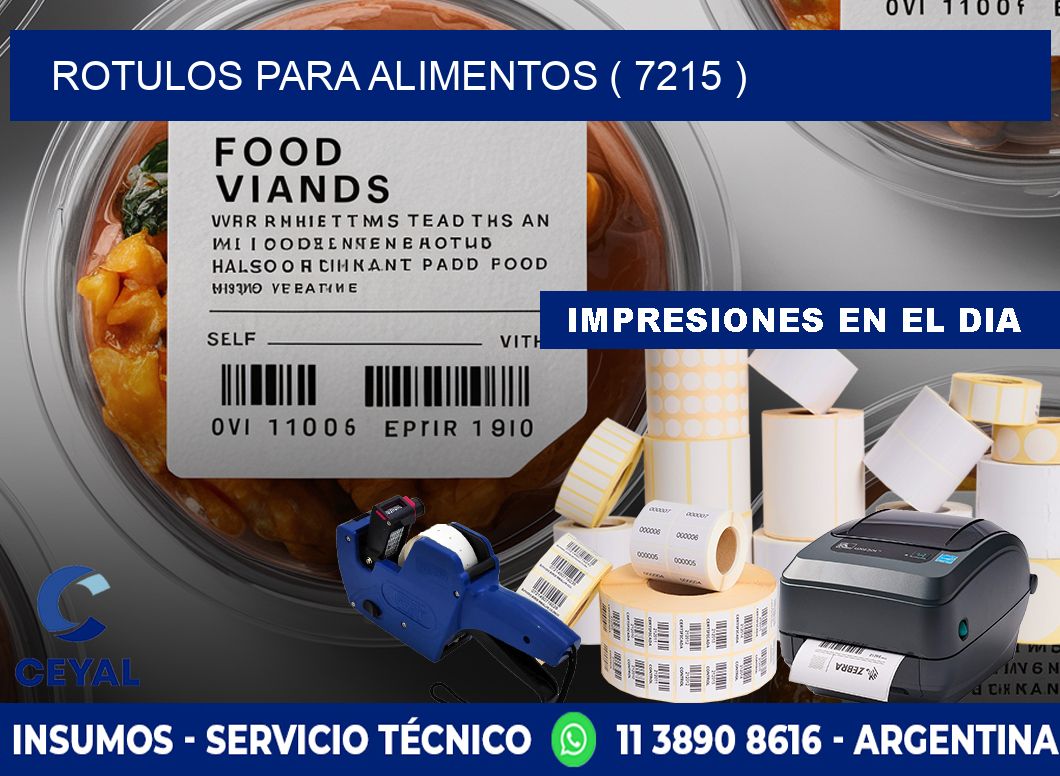 ROTULOS PARA ALIMENTOS ( 7215 )