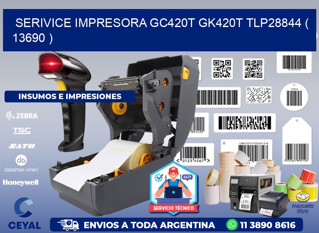 SERIVICE IMPRESORA GC420T GK420T TLP28844 ( 13690 )