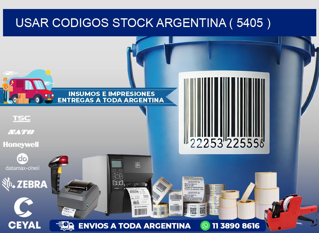 USAR CODIGOS STOCK ARGENTINA ( 5405 )
