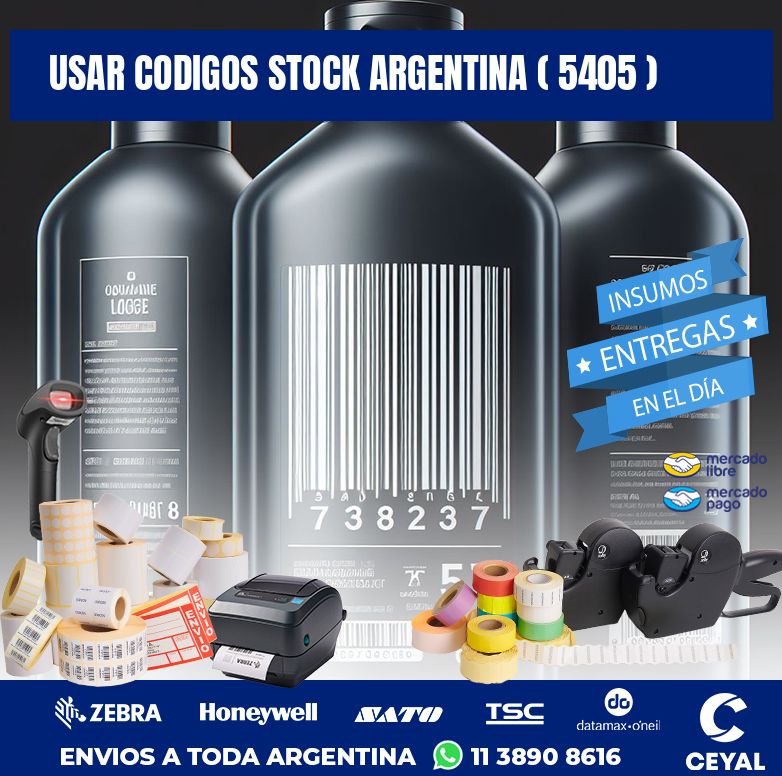 USAR CODIGOS STOCK ARGENTINA ( 5405 )