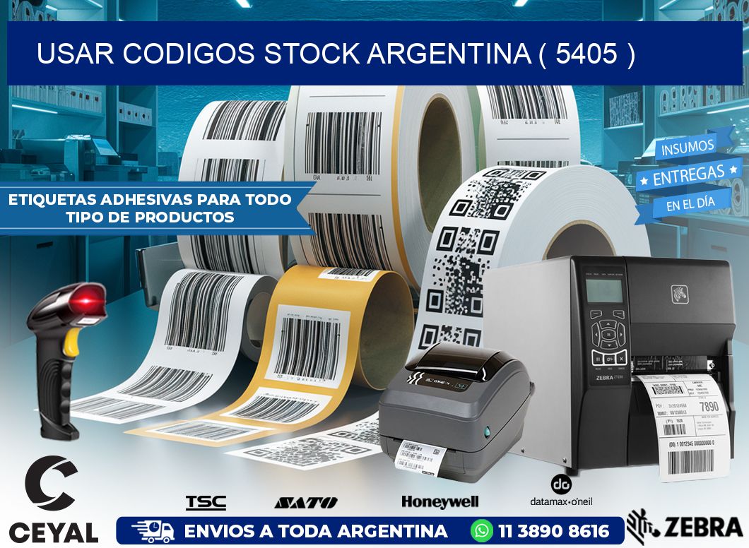 USAR CODIGOS STOCK ARGENTINA ( 5405 )