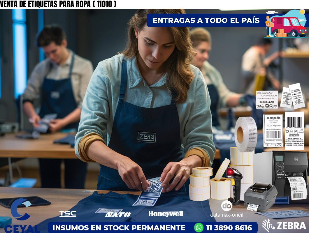 VENTA DE ETIQUETAS PARA ROPA ( 11010 )