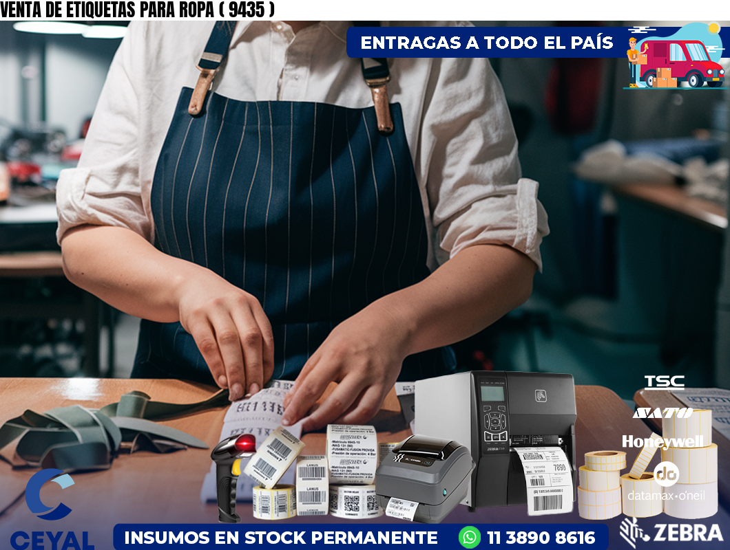 VENTA DE ETIQUETAS PARA ROPA ( 9435 )