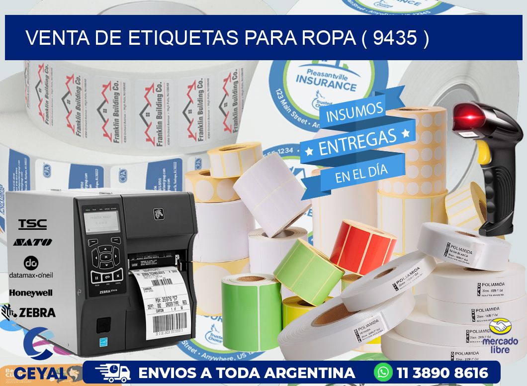 VENTA DE ETIQUETAS PARA ROPA ( 9435 )