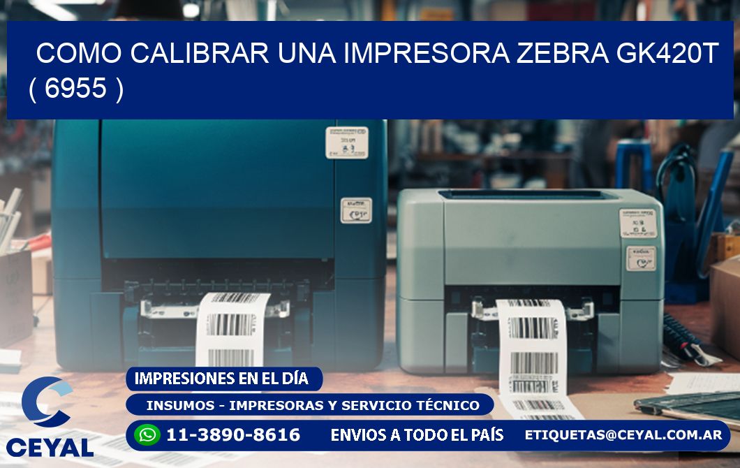 como calibrar una impresora zebra gk420t  ( 6955 )