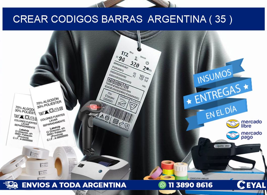crear codigos barras  argentina ( 35 )