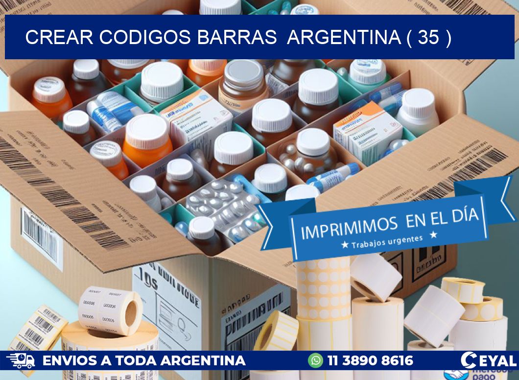 crear codigos barras  argentina ( 35 )
