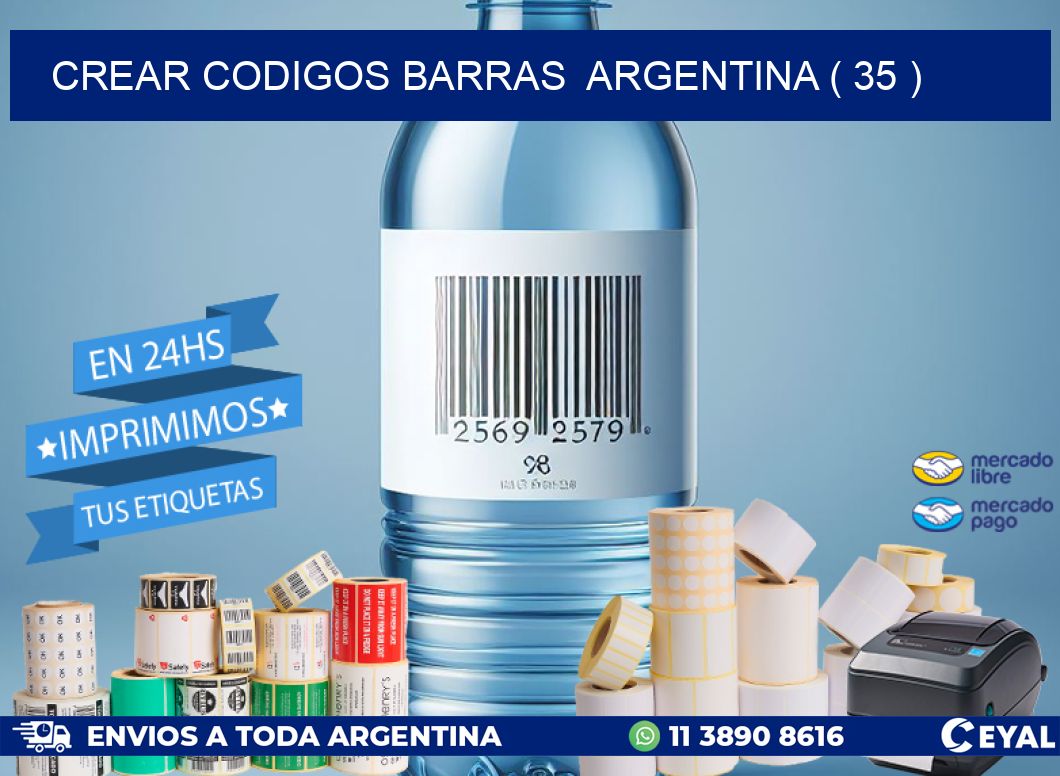 crear codigos barras  argentina ( 35 )