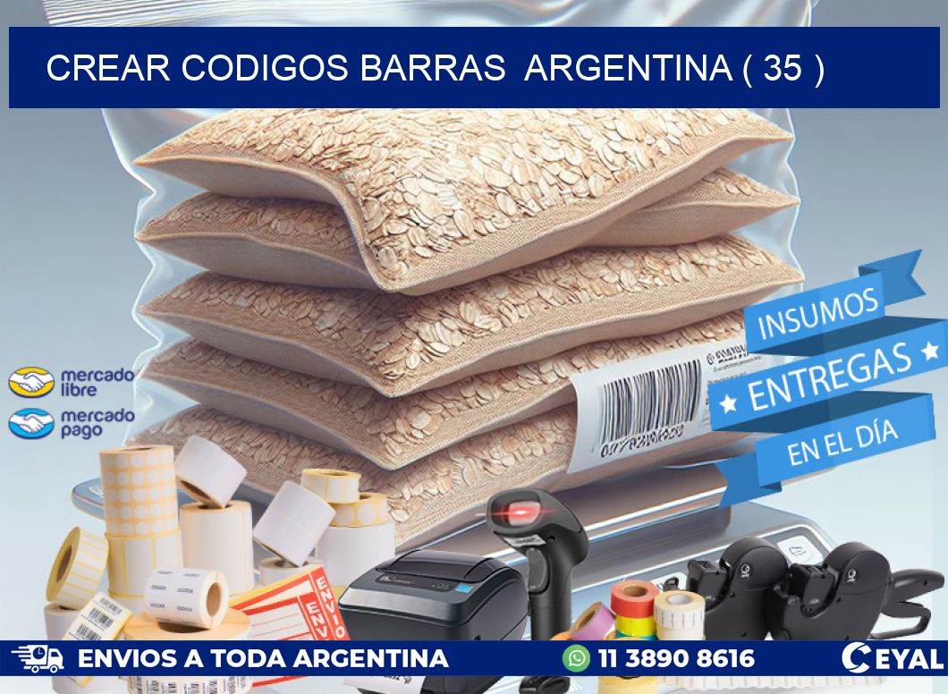 crear codigos barras  argentina ( 35 )