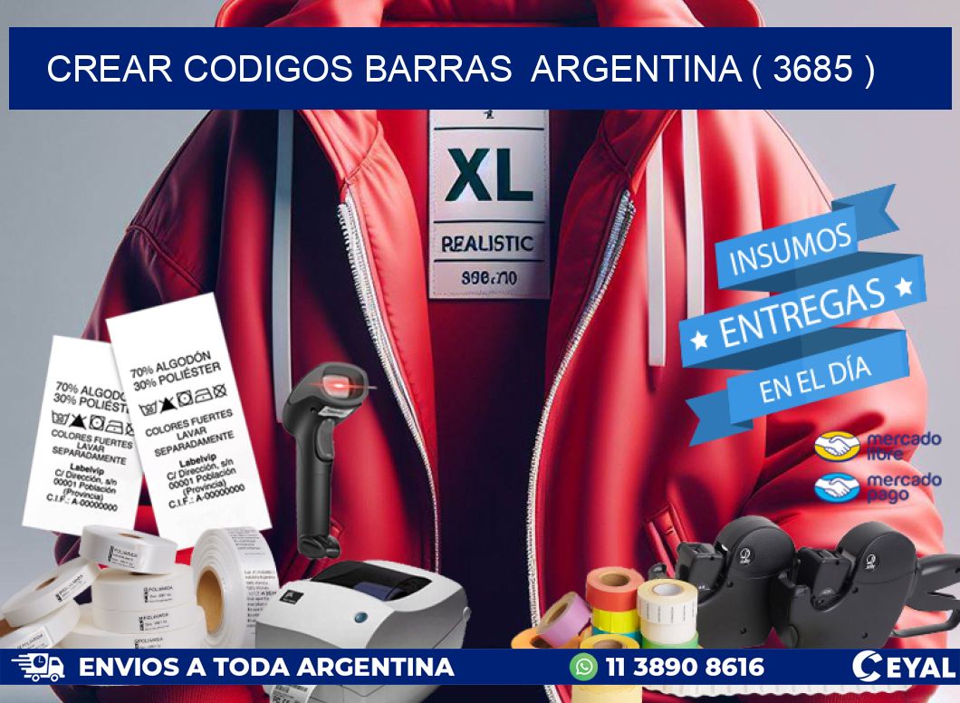 crear codigos barras  argentina ( 3685 )
