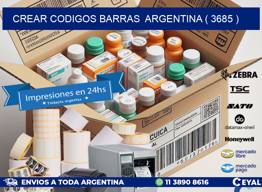 crear codigos barras  argentina ( 3685 )