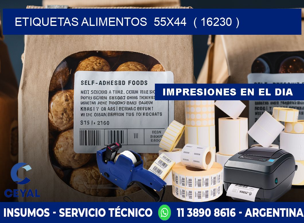 etiquetas alimentos  55x44  ( 16230 )