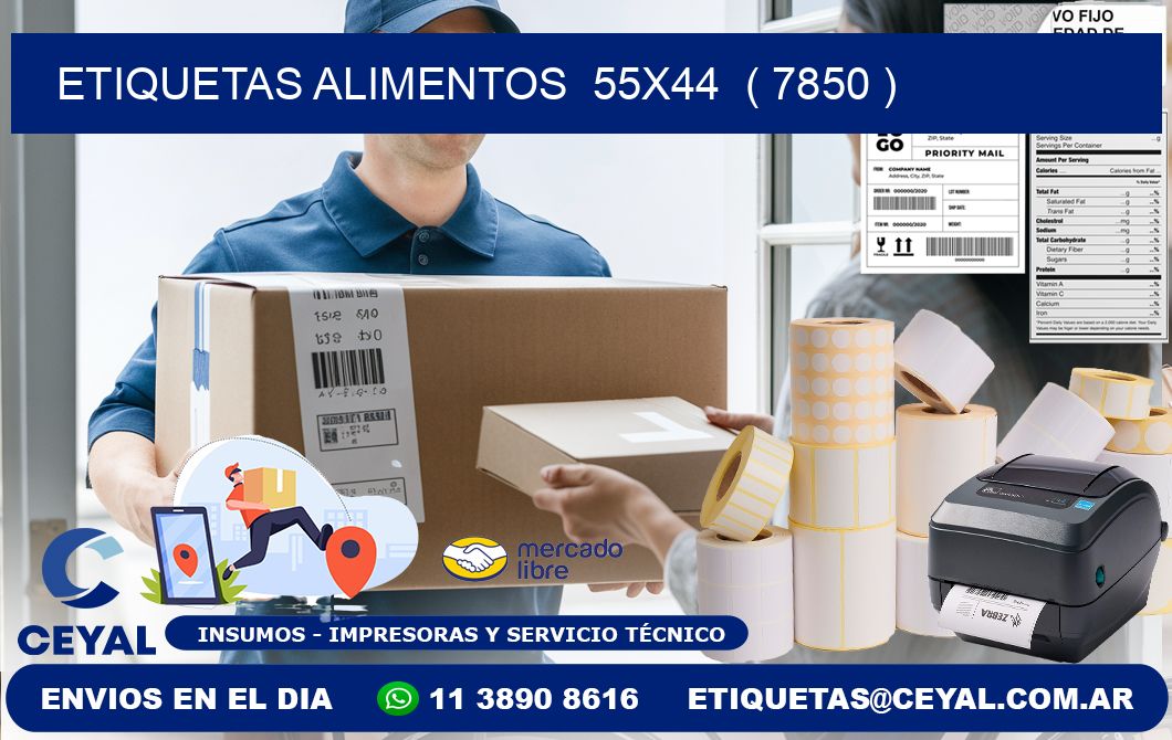 etiquetas alimentos  55x44  ( 7850 )