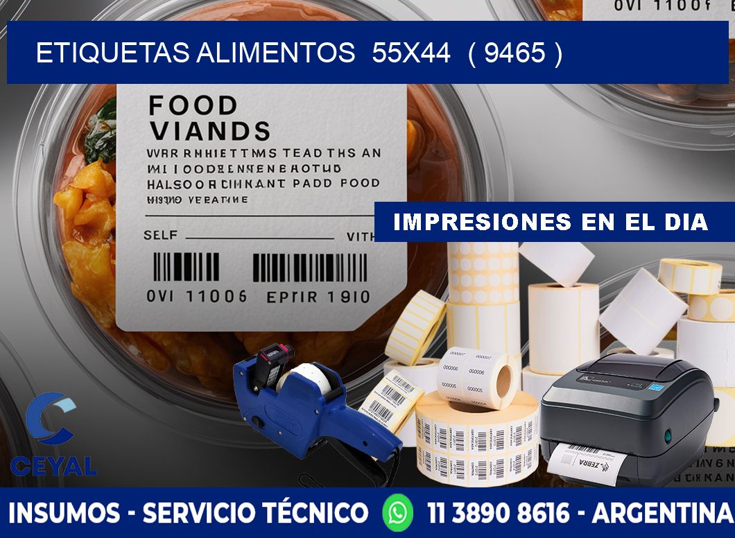 etiquetas alimentos  55x44  ( 9465 )