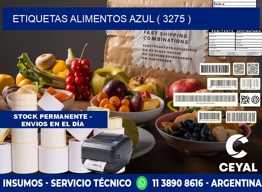 etiquetas alimentos azul ( 3275 )