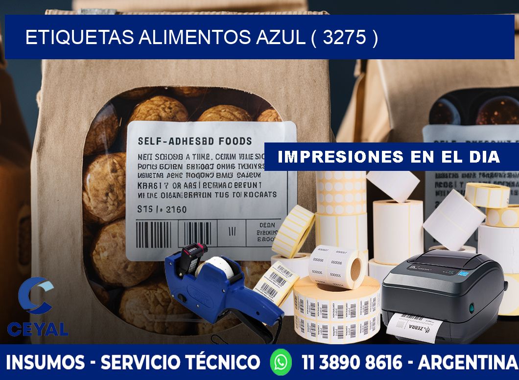 etiquetas alimentos azul ( 3275 )