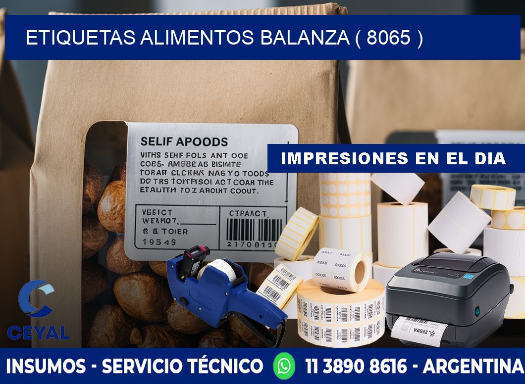 etiquetas alimentos balanza ( 8065 )