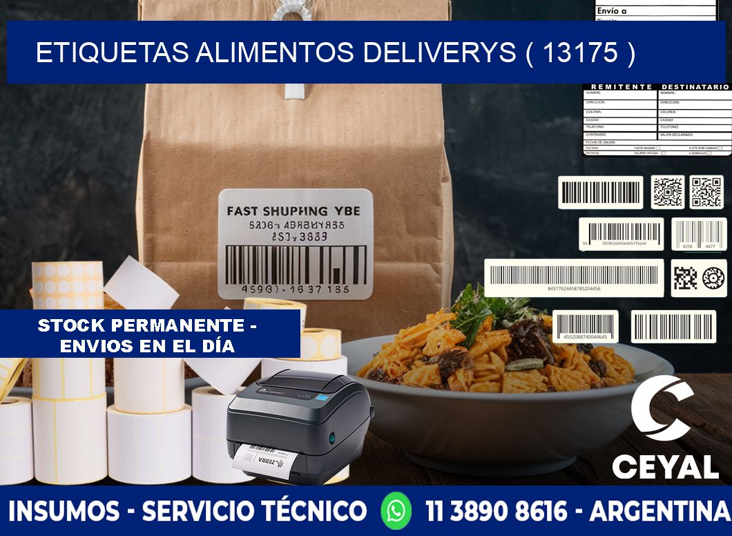 etiquetas alimentos deliverys ( 13175 )