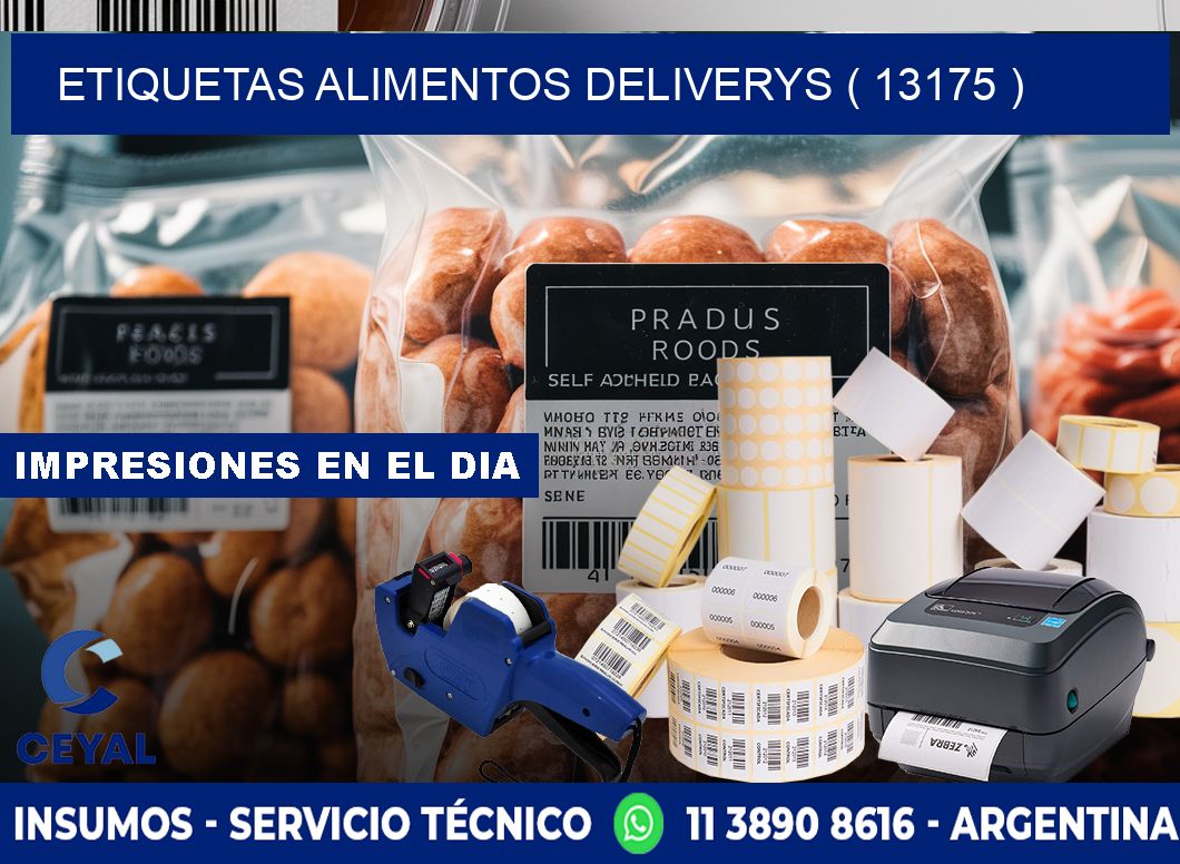 etiquetas alimentos deliverys ( 13175 )
