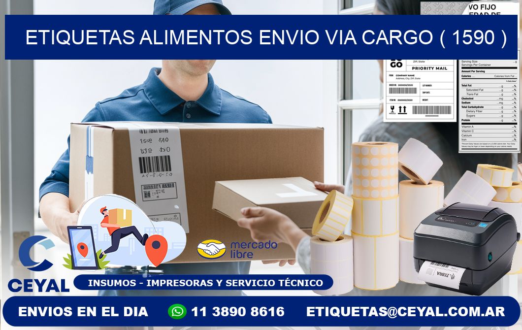 etiquetas alimentos envio via cargo ( 1590 )