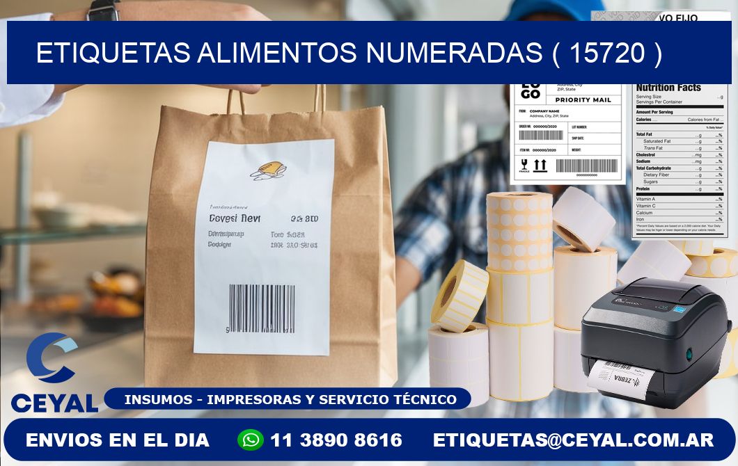 etiquetas alimentos numeradas ( 15720 )