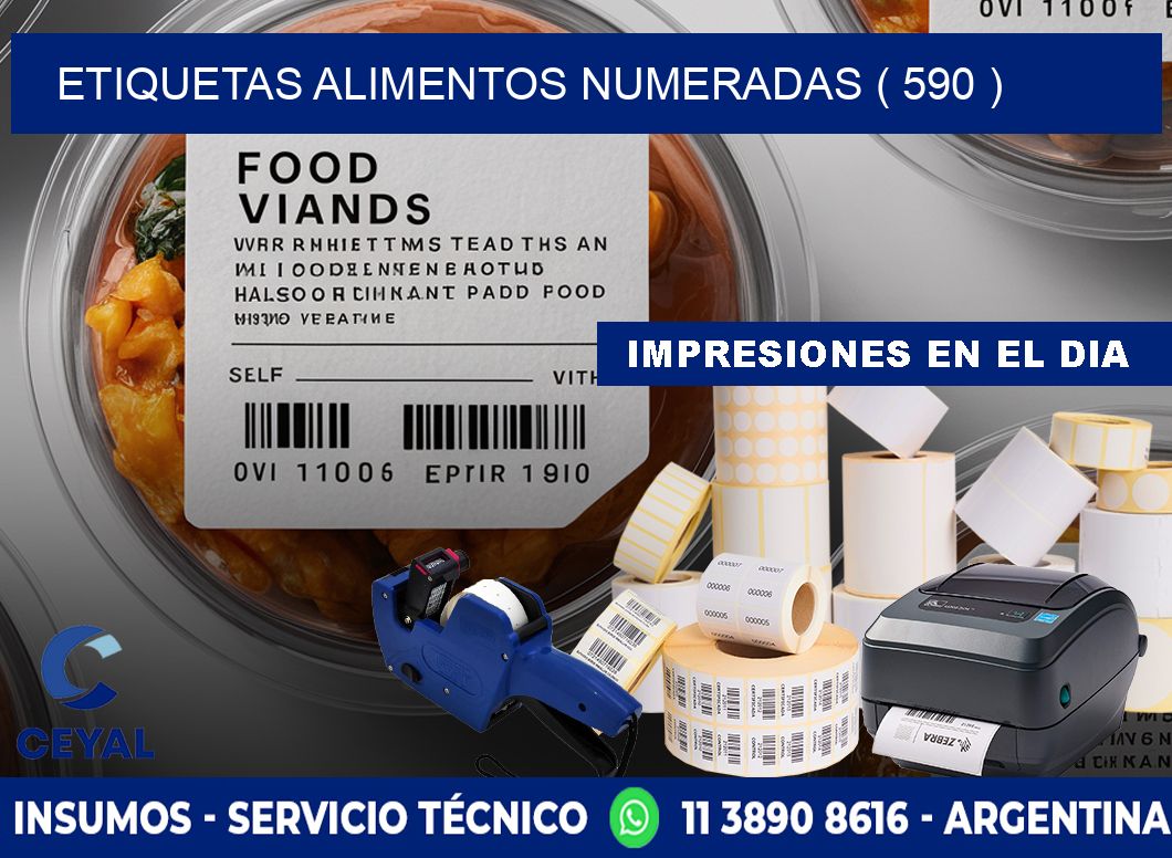 etiquetas alimentos numeradas ( 590 )