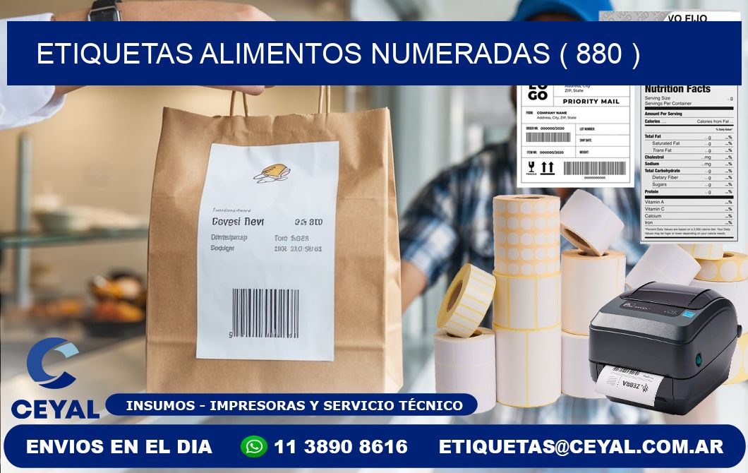 etiquetas alimentos numeradas ( 880 )