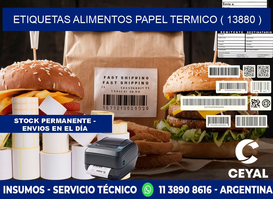 etiquetas alimentos papel termico ( 13880 )
