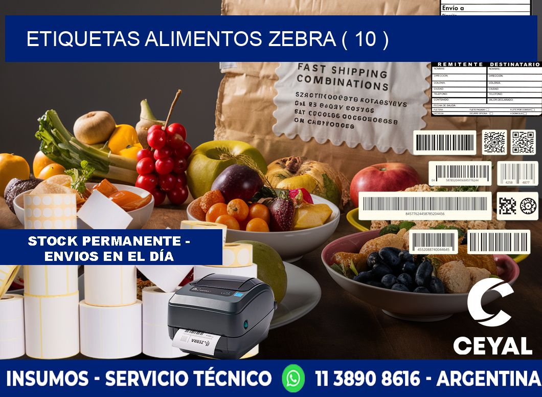 etiquetas alimentos zebra ( 10 )