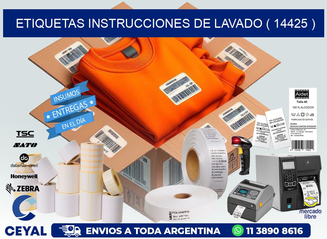 etiquetas instrucciones de lavado ( 14425 )